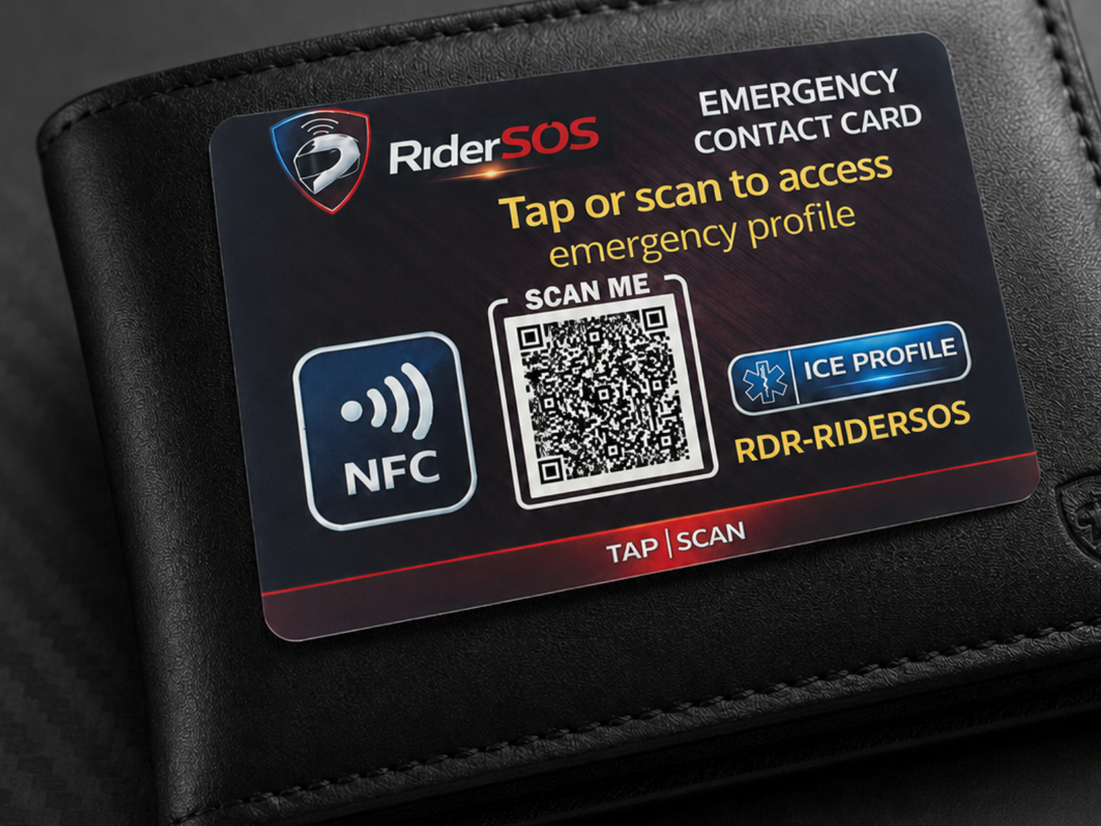RiderSOS Emergency NFC Card - thumbnail 6
